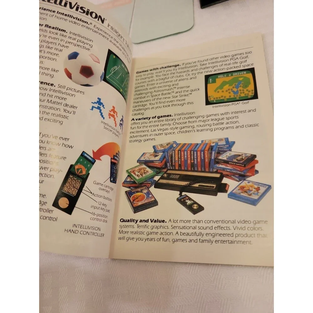 Star Strike Sears Tele Games  Intellivision CIB Complete w Overlays Damaged Box